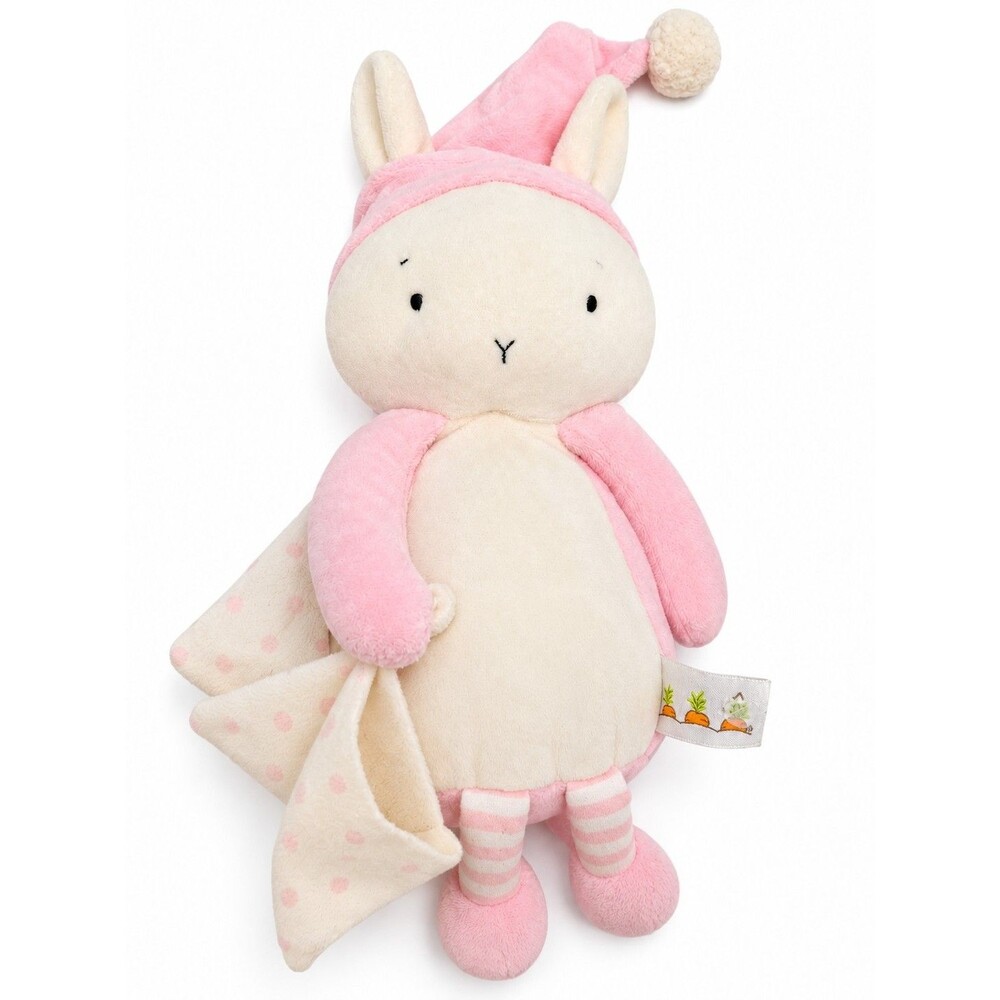 Bunnies by the Bay Pink Bunny Plush Blanket Stuffed Animal Sleepy Blossom Bunny